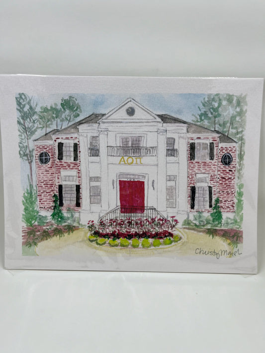 Alpha Omicron Pi  - Georgia Southern University Sorority Art Print